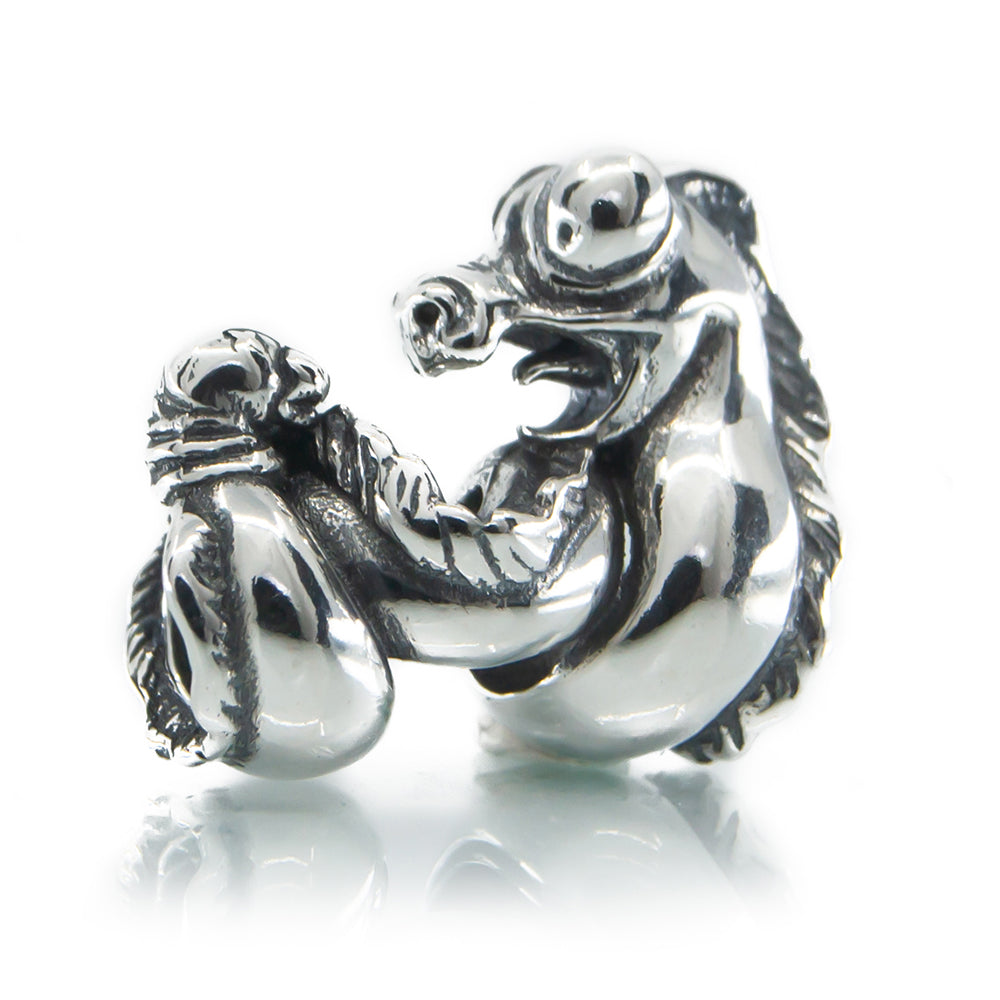 The Alternative Bead: Aurora Charm - Nessie the Loch Ness Monster Charm Sterling Silver Charm Picture 1