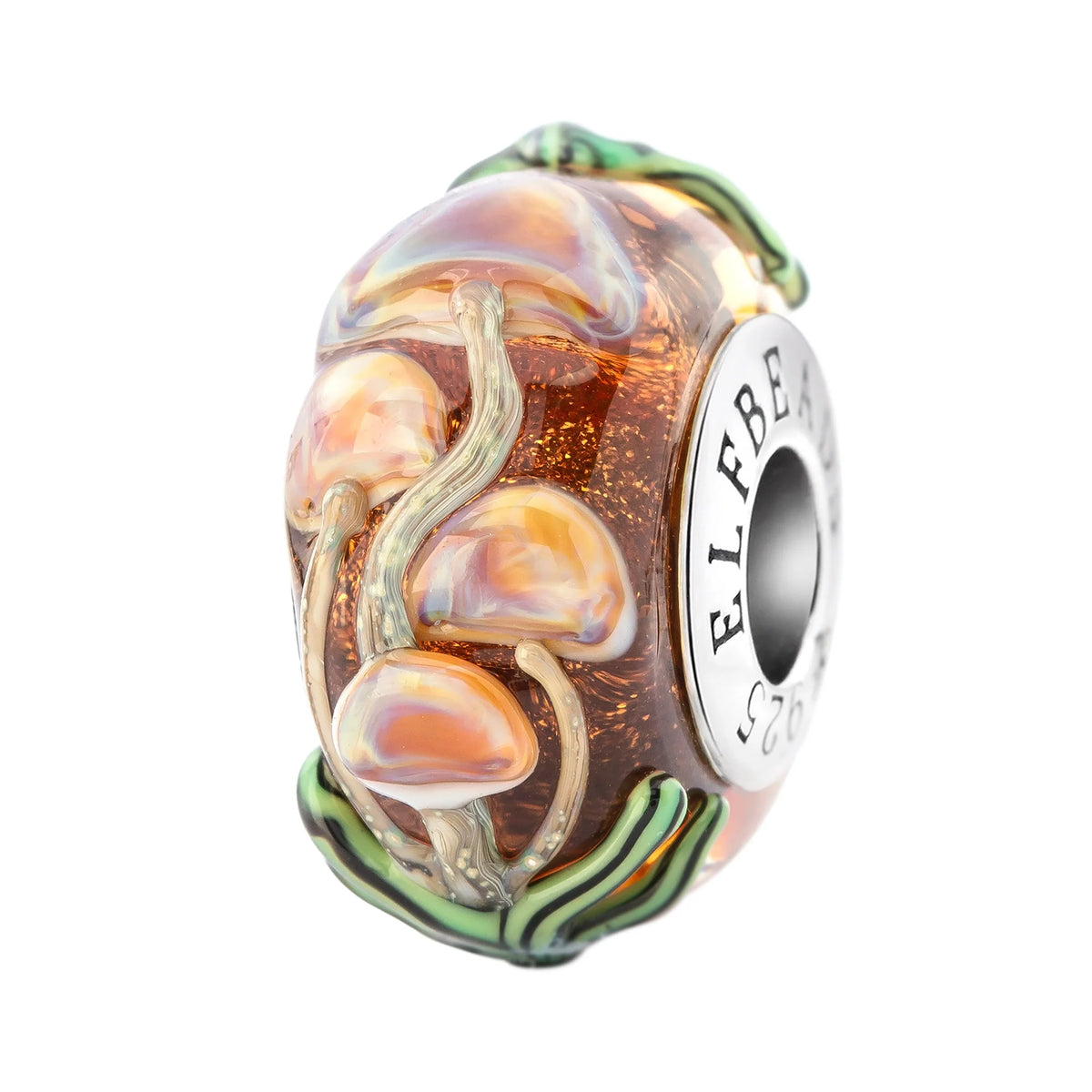 Elfbeads Amberlight Mushrooms orange glass Bead by The Alternative Bead. Your official Elfbeads Retailer from Germany