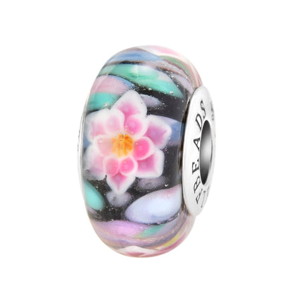 Elfbeads Midnight Frog's Kiss pink; green glass Bead by The Alternative Bead. Your official Elfbeads Retailer from Germany