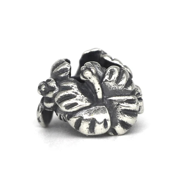 VIP-CHARMS Hibiscus Flower Stopper Charm silver sterling-silver Stopper by The Alternative Bead. Your official VIP-CHARMS Retailer from Germany