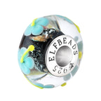 Elfbeads Moonlit Shimmer Dandelions floral glass Bead by The Alternative Bead. Your official Elfbeads Retailer from Germany