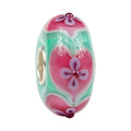 Ogerbeads Soft Melody Flower Hearts green and pink glass Bead by The Alternative Bead. Your official Ogerbeads Retailer from Germany