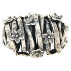 Ogerbeads Flower Field Barrel 2.0 silver sterling-silver Bead by The Alternative Bead. Your official Ogerbeads Retailer from Germany