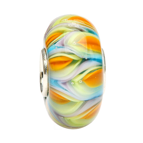 Ogerbeads Tropical Fire Flames blue; green; orange glass Bead by The Alternative Bead. Your official Ogerbeads Retailer from Germany