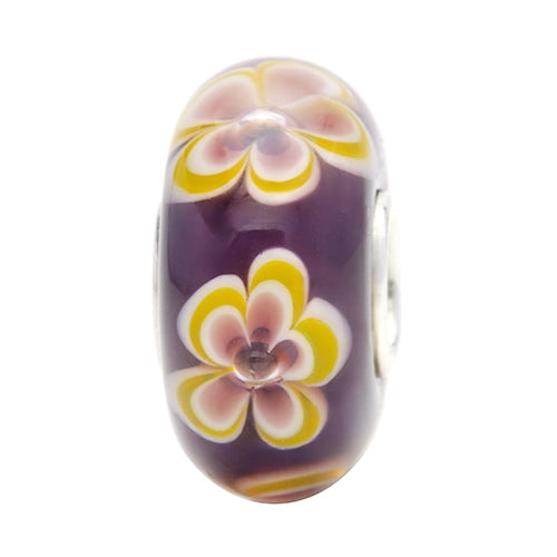 Ogerbeads Dorothy Flowers purple; floral glass Bead by The Alternative Bead. Your official Ogerbeads Retailer from Germany