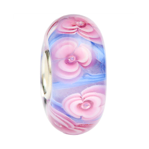 Ogerbeads Blooming Hydrangea Flowers blue; pink glass Bead by The Alternative Bead. Your official Ogerbeads Retailer from Germany