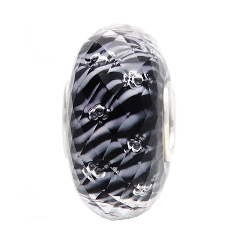 Ogerbeads Black Widow Dewdrops Fragments black; white glass Bead by The Alternative Bead. Your official Ogerbeads Retailer from Germany