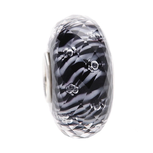 Ogerbeads Black Widow Dewdrops Fragments black; white glass Bead by The Alternative Bead. Your official Ogerbeads Retailer from Germany