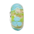 Ogerbeads Blue Lagoon Gold Flowers green and blue and gold glass Bead by The Alternative Bead. Your official Ogerbeads Retailer from Germany