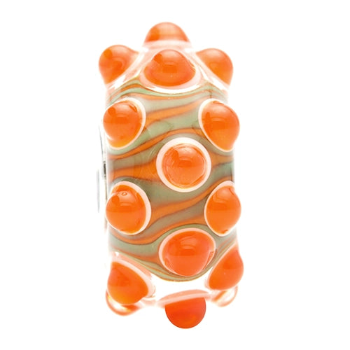 Ogerbeads Sea Dragon ClownFish orange; dots glass Bead by The Alternative Bead. Your official Ogerbeads Retailer from Germany