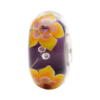 Ogerbeads Crystal Diamond Flowers purple; floral glass Bead by The Alternative Bead. Your official Ogerbeads Retailer from Germany