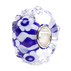 Ogerbeads Delft Blue Flower Drops blue; white glass Bead by The Alternative Bead. Your official Ogerbeads Retailer from Germany