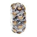 Ogerbeads Obsidian Gold Zebra Sweethearts black and gold glass Bead by The Alternative Bead. Your official Ogerbeads Retailer from Germany