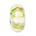 Ogerbeads Bridal Gold Flowers – LIMITED green; gold glass Bead by The Alternative Bead. Your official Ogerbeads Retailer from Germany