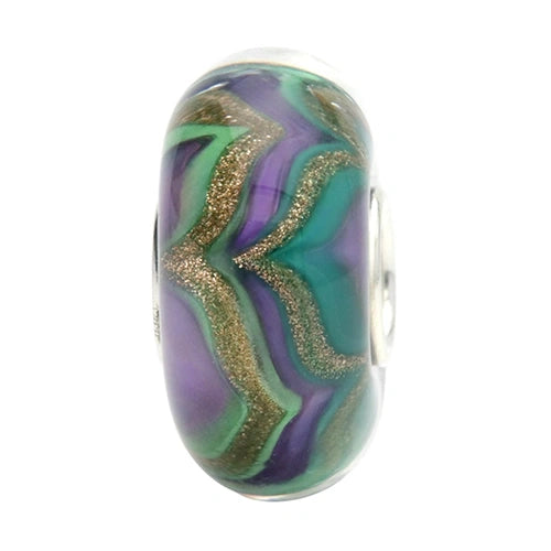Ogerbeads Forest Enchantress green; purple; gold glass Bead by The Alternative Bead. Your official Ogerbeads Retailer from Germany