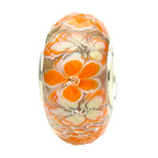 Ogerbeads Vintage Flowers Fragments orange; gold glass Bead by The Alternative Bead. Your official Ogerbeads Retailer from Germany