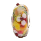 Ogerbeads Mahogany FlowerStone floral and beige and green and red glass Bead by The Alternative Bead. Your official Ogerbeads Retailer from Germany
