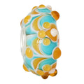 Ogerbeads Walk on the Beach Lace blue and orange glass Bead by The Alternative Bead. Your official Ogerbeads Retailer from Germany
