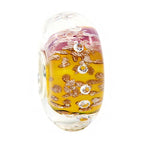 Ogerbeads Boho Diamonds Pixiedust pink; orange; gold glass Bead by The Alternative Bead. Your official Ogerbeads Retailer from Germany