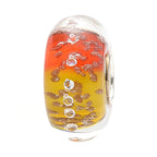 Ogerbeads Orange Amber Diamonds Pixiedust orange; red; gold glass Bead by The Alternative Bead. Your official Ogerbeads Retailer from Germany