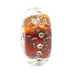 Ogerbeads Candy Apple Diamonds Pixiedust red; orange; gold glass Bead by The Alternative Bead. Your official Ogerbeads Retailer from Germany
