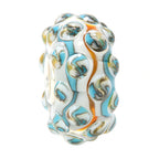 Ogerbeads Beach House Confetti white; blue; orange glass Bead by The Alternative Bead. Your official Ogerbeads Retailer from Germany