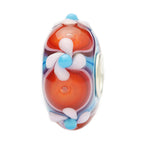 Ogerbeads Cherry Blossom Flower Twister red; blue glass Bead by The Alternative Bead. Your official Ogerbeads Retailer from Germany
