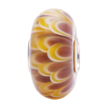 Ogerbeads Boho Chrysantium brown; beige; yellow glass Bead by The Alternative Bead. Your official Ogerbeads Retailer from Germany