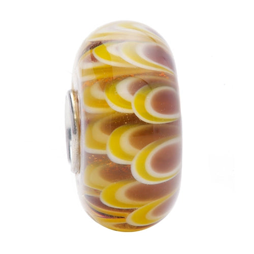 Ogerbeads Boho Chrysantium brown; beige; yellow glass Bead by The Alternative Bead. Your official Ogerbeads Retailer from Germany