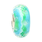Ogerbeads Seafoam Sprinkles Fragments blue; green glass Bead by The Alternative Bead. Your official Ogerbeads Retailer from Germany