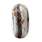 Ogerbeads Goldstone Coffee Fragments white; black; gold glass Bead by The Alternative Bead. Your official Ogerbeads Retailer from Germany