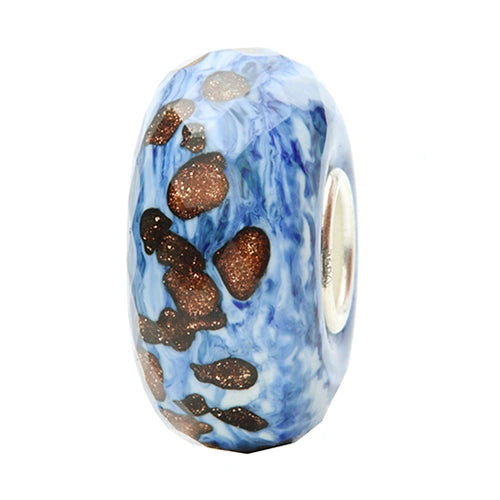 Ogerbeads Blue Bayou Goldstone Fragments blue; gold glass Bead by The Alternative Bead. Your official Ogerbeads Retailer from Germany