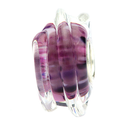 Ogerbeads Purple Plum Magic Light purple; pink glass Bead by The Alternative Bead. Your official Ogerbeads Retailer from Germany