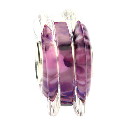 Ogerbeads Purple Plum Magic Light purple; pink glass Bead by The Alternative Bead. Your official Ogerbeads Retailer from Germany