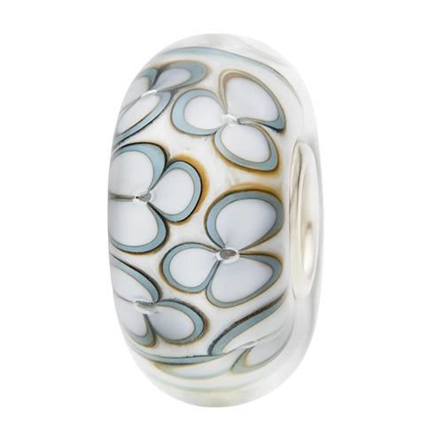 Ogerbeads Winter Bliss Flowers white and floral glass Bead by The Alternative Bead. Your official Ogerbeads Retailer from Germany