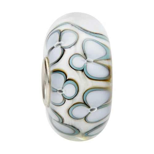 Ogerbeads Winter Bliss Flowers white and floral glass Bead by The Alternative Bead. Your official Ogerbeads Retailer from Germany