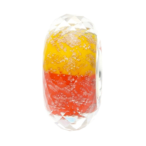 Ogerbeads Orange Amber Pixiedust Fragments orange; red; gold glass Bead by The Alternative Bead. Your official Ogerbeads Retailer from Germany