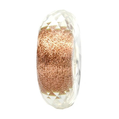 Ogerbeads Helia Sparkle Slim Elemental Fragments gold glass Spacer by The Alternative Bead. Your official Ogerbeads Retailer from Germany
