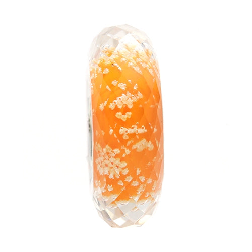 Ogerbeads Tangerine Slim Moonlight Fragments orange; glow-in-the-dark glass Spacer by The Alternative Bead. Your official Ogerbeads Retailer from Germany