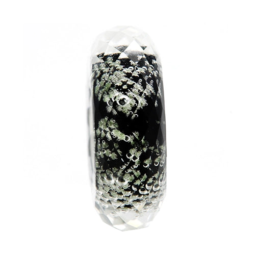 Ogerbeads Black Slim Moonlight Fragments black; glow-in-the-dark glass Spacer by The Alternative Bead. Your official Ogerbeads Retailer from Germany