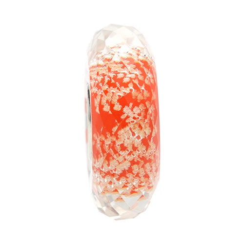Ogerbeads Lipstick Slim Moonlight Fragments red; glow-in-the-dark glass Spacer by The Alternative Bead. Your official Ogerbeads Retailer from Germany