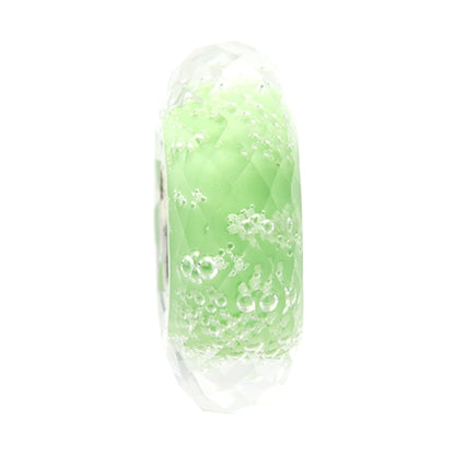 Ogerbeads Poison Apple Slim Moonlight Fragments green; glow-in-the-dark glass Spacer by The Alternative Bead. Your official Ogerbeads Retailer from Germany