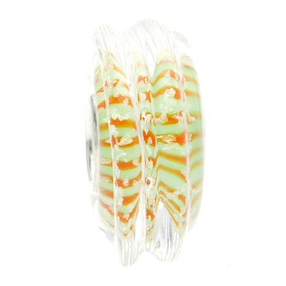Ogerbeads Poison Pumpkin Moonlight Magic Light green; orange glass Bead by The Alternative Bead. Your official Ogerbeads Retailer from Germany