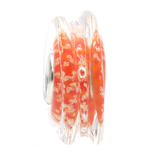 Ogerbeads Bloody Pumpkin Moonlight Magic Light orange; glow-in-the-dark glass Bead by The Alternative Bead. Your official Ogerbeads Retailer from Germany