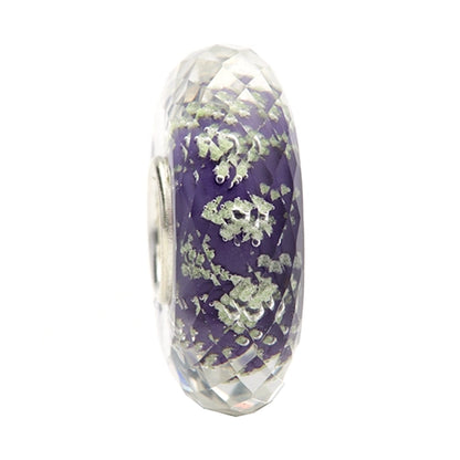 Ogerbeads Midnight Slim Moonlight Fragments purple; glow-in-the-dark glass Spacer by The Alternative Bead. Your official Ogerbeads Retailer from Germany