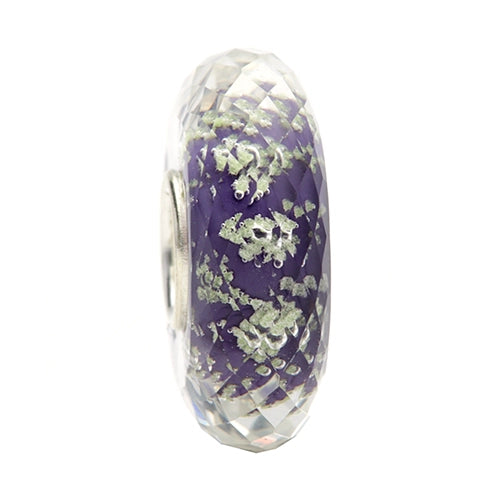 Ogerbeads Midnight Slim Moonlight Fragments purple; glow-in-the-dark glass Spacer by The Alternative Bead. Your official Ogerbeads Retailer from Germany