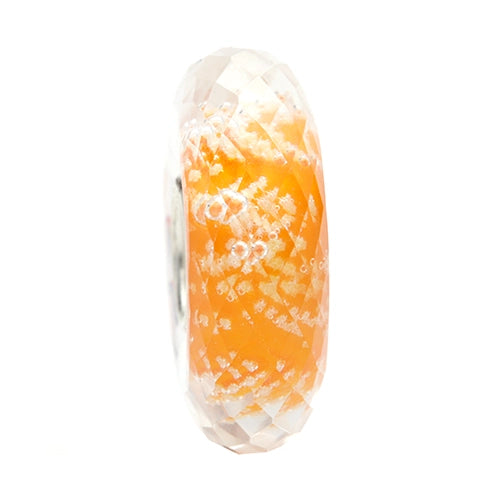 Ogerbeads Mango Slim Moonlight Fragments orange; glow-in-the-dark glass Spacer by The Alternative Bead. Your official Ogerbeads Retailer from Germany
