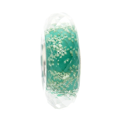 Ogerbeads Pacific Slim Moonlight Fragments green; glow-in-the-dark glass Spacer by The Alternative Bead. Your official Ogerbeads Retailer from Germany