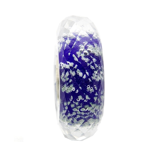 Ogerbeads Delft Blue Slim Moonlight Fragments blue; glow-in-the-dark glass Spacer by The Alternative Bead. Your official Ogerbeads Retailer from Germany