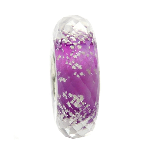 Ogerbeads Violetta Slim Moonlight Fragments purple; glow-in-the-dark glass Spacer by The Alternative Bead. Your official Ogerbeads Retailer from Germany
